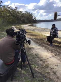 vincent interviewing uncle frank hood at lake tyers trust